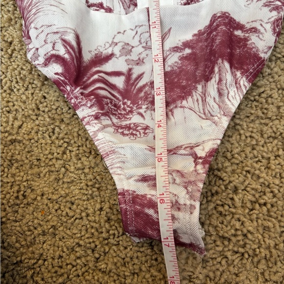 1950’s Blush Toile Design One Piece Bodysuit - Picture 10 of 10